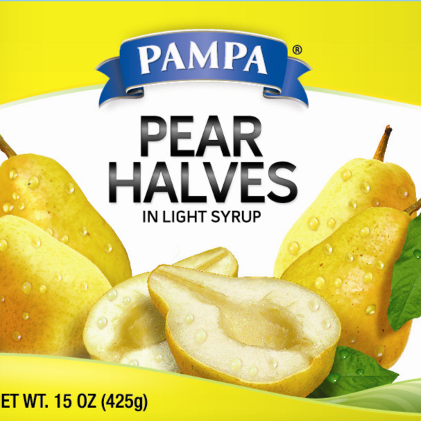 canned pear halves